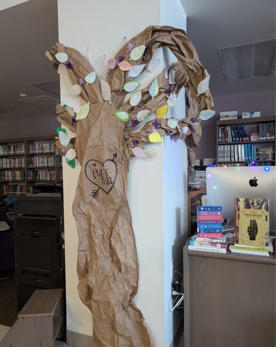 Poetry Tree created by teachers and students at Academy of American Studies. 